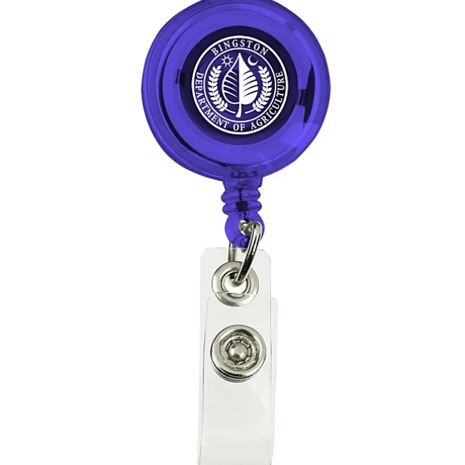 Economy Retractable Badge Holder - Translucent
