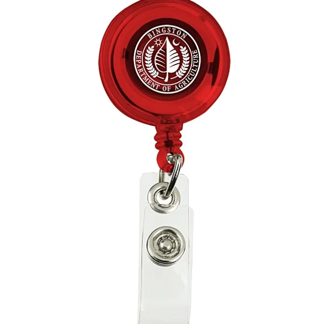 Economy Retractable Badge Holder - Translucent