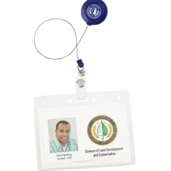 Economy Retractable Badge Holder - Opaque - 24 hr