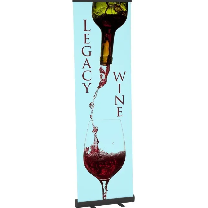 Economy Retractable Fabric Banner Display - 24 inches