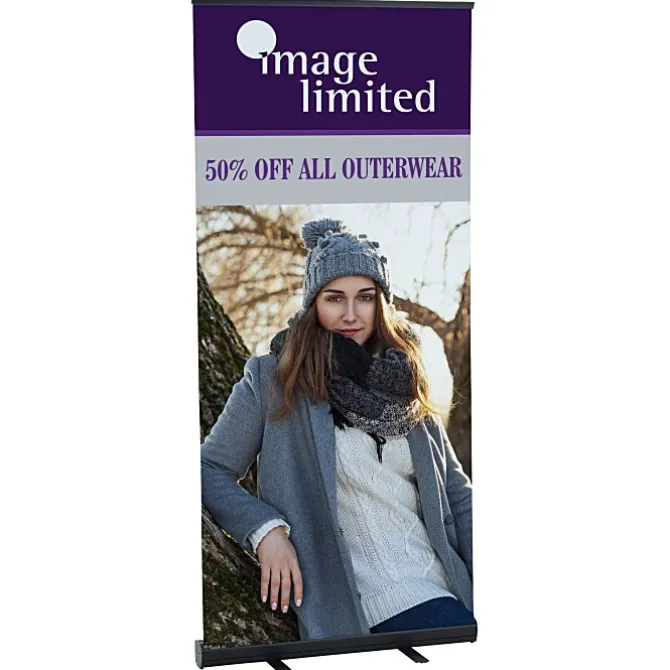 Economy Retractable Fabric Banner Display - 36 inches