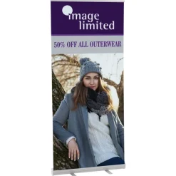 Economy Retractable Fabric Banner Display - 36 inches