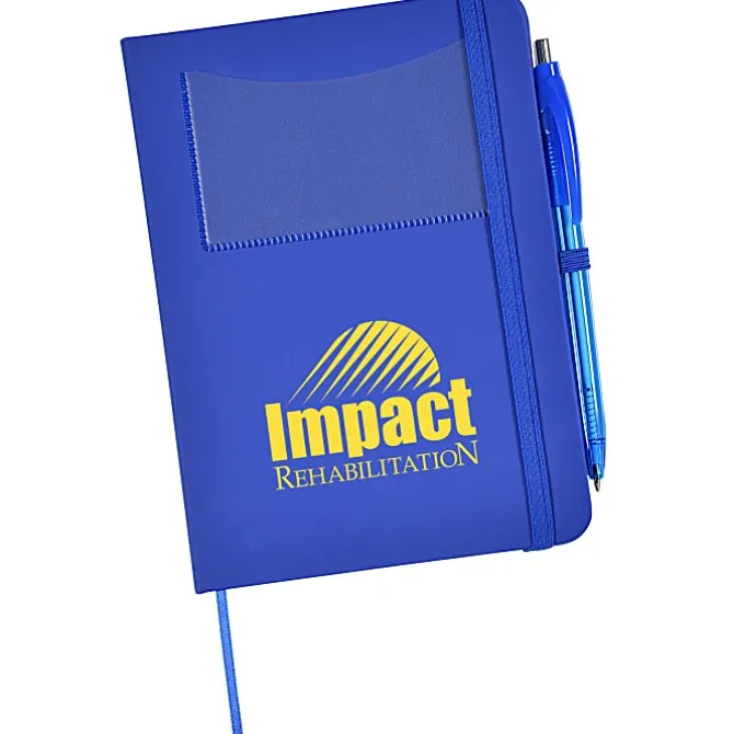 Edison Business Card Notebook with Pen