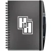 Elite Metallic Paperboard Journal with Pen - 10 inches x 7 inches -100 sheet