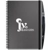Elite Metallic Paperboard Journal with Pen - 10 inches x 7 inches -50 sheet