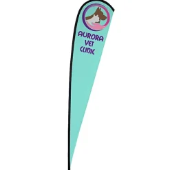 Elite Nylon Sail Sign - 14' - One Sided - Replacement Graphic