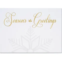 Embossed Snowflake Greeting Card