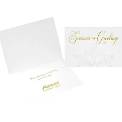 Embossed Snowflake Greeting Card
