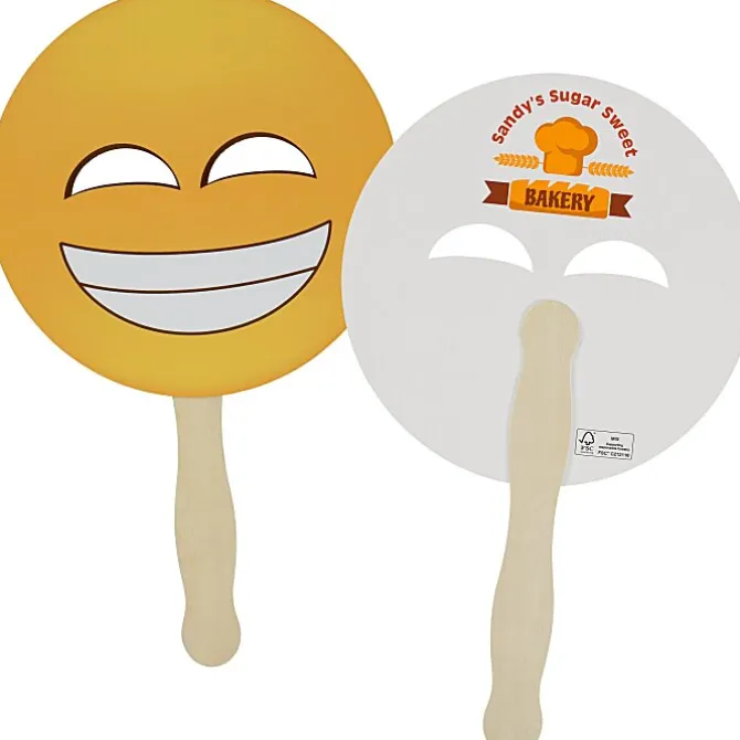 Emoji Hand Fan - Squinting