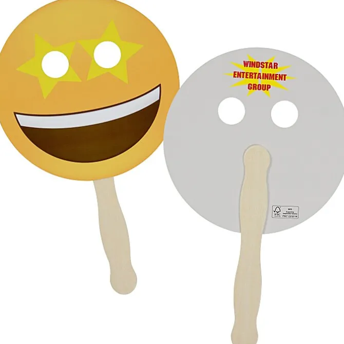 Emoji Hand Fan - Stars