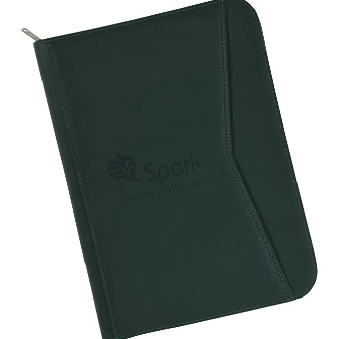 Enterprise Zippered Padfolio - Debossed