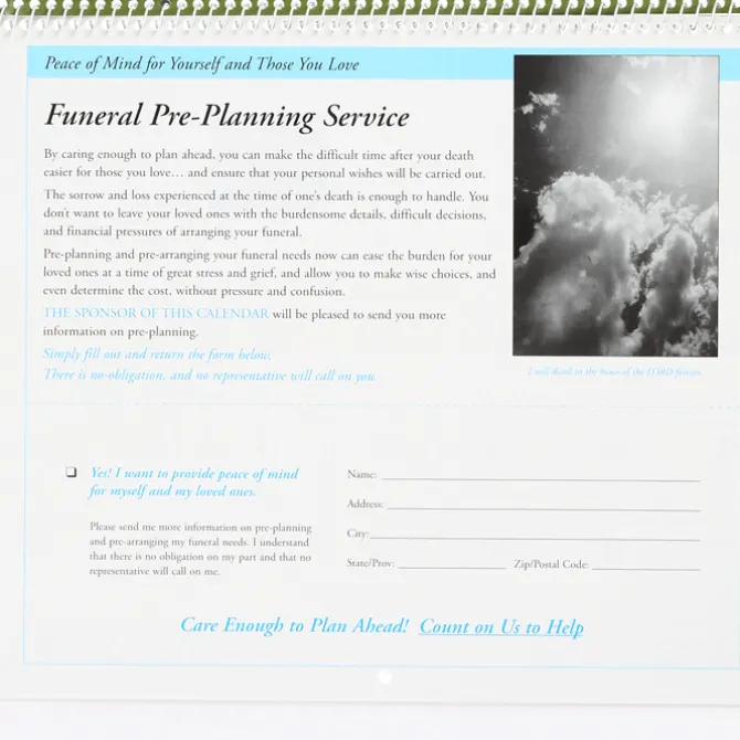 Eternal Word Calendar - Funeral Pre-Planning