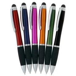 Evantide Light-Up Logo Stylus Twist Pen - Metallic