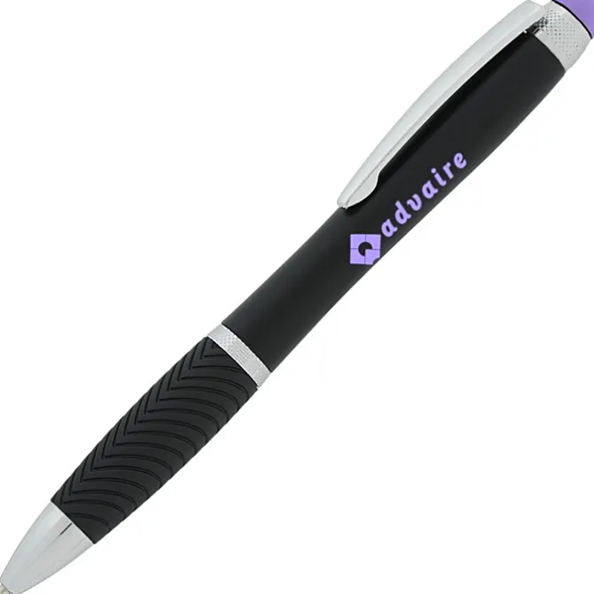 Evantide Light-Up Logo Stylus Twist Pen - Black - 24 hr