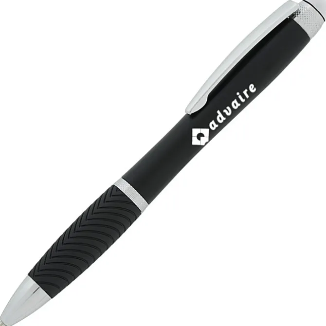 Evantide Light-Up Logo Stylus Twist Pen - Black - 24 hr