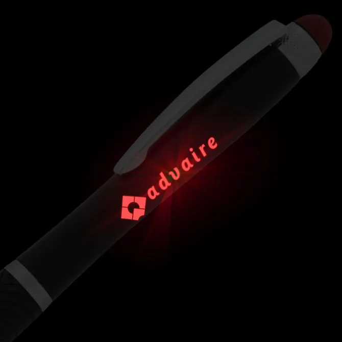 Evantide Light-Up Logo Stylus Twist Pen - Black