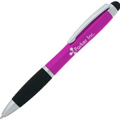 Evantide Light-Up Logo Stylus Twist Pen - Metallic - 24 hr