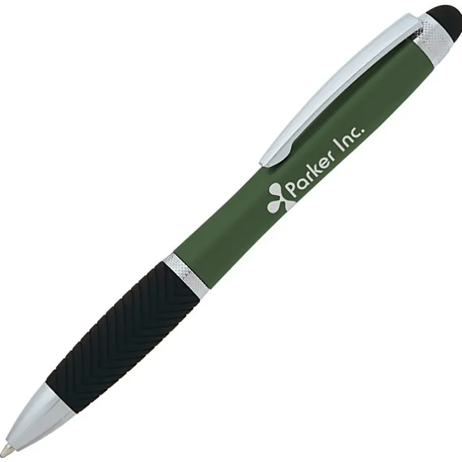Evantide Light-Up Logo Stylus Twist Pen - Metallic - 24 hr