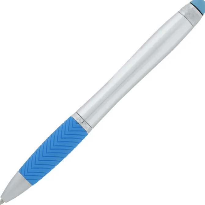 Evantide Light-Up Logo Stylus Twist Pen - Silver