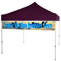 10' Event Tent Quarter Wall Banner - One Sided