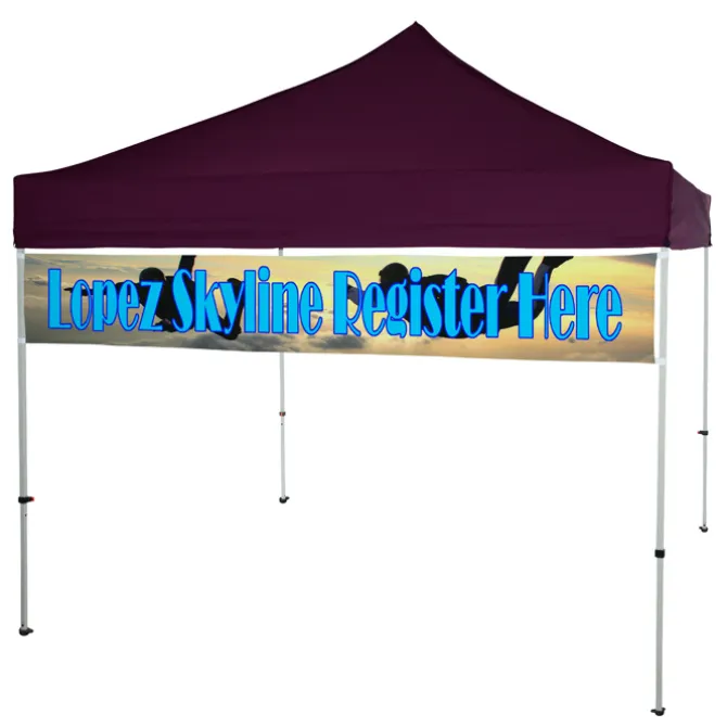10' Event Tent Quarter Wall Banner - One Sided