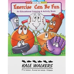 Exercise Can Be Fun Coloring Book - 24 hr