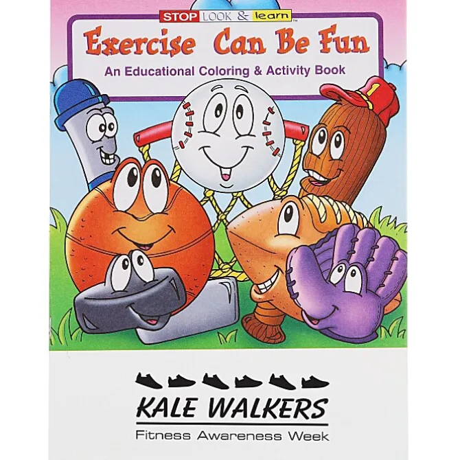 Exercise Can Be Fun Coloring Book - 24 hr