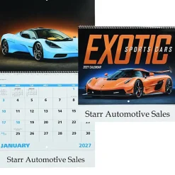 Exotic Sports Cars Calendar - Spiral