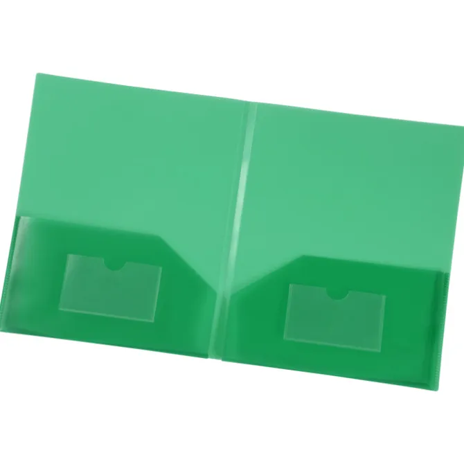 Expandable Twin Pocket Poly Folder - Frost