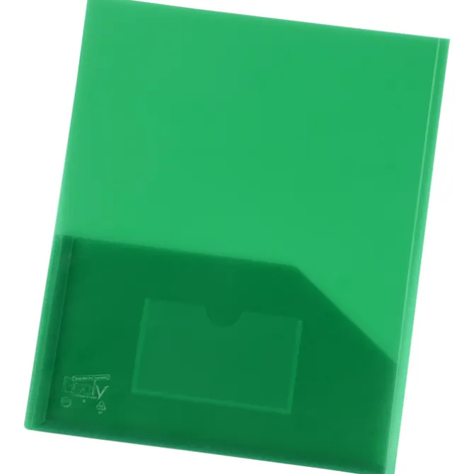 Expandable Twin Pocket Poly Folder - Frost