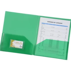 Expandable Twin Pocket Poly Folder - Frost
