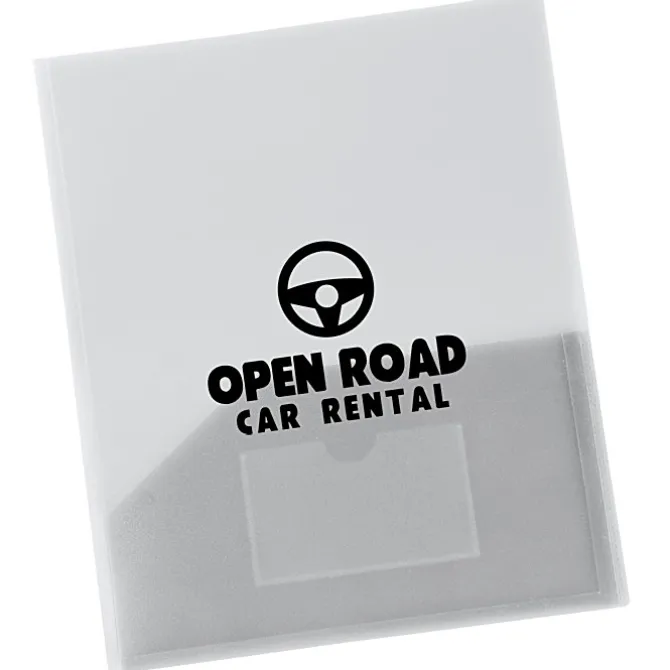 Expandable Twin Pocket Poly Folder - Frost