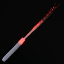 Flashing Fiber Optic Wand - Red, White & Blue - 24 hr