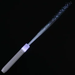 Flashing Fiber Optic Wand - Red, White & Blue - 24 hr