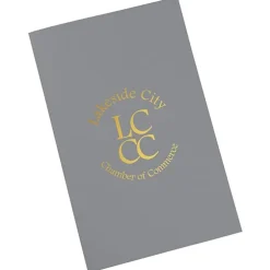 Foil Stamped Legal Pocket Folder - Linen