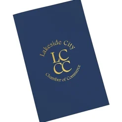Foil Stamped Legal Pocket Folder - Linen