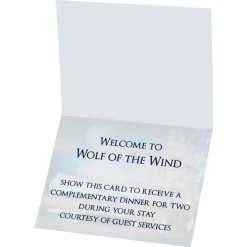 Folded Printed Card - 5 1/2 inches x 4 1/4 inches
