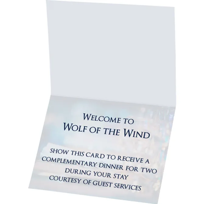 Folded Printed Card - 5 1/2 inches x 4 1/4 inches - 24 hr