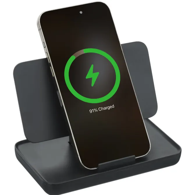 Folding 15W Wireless Charger and Phone Stand