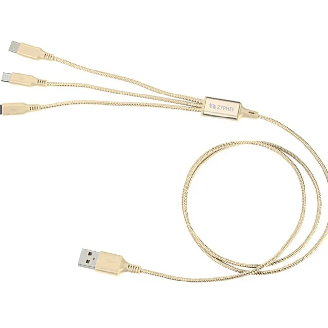 3-foot Metallic Charging Cable