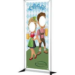 FrameWorx Banner Stand - Two Faces Cut Out