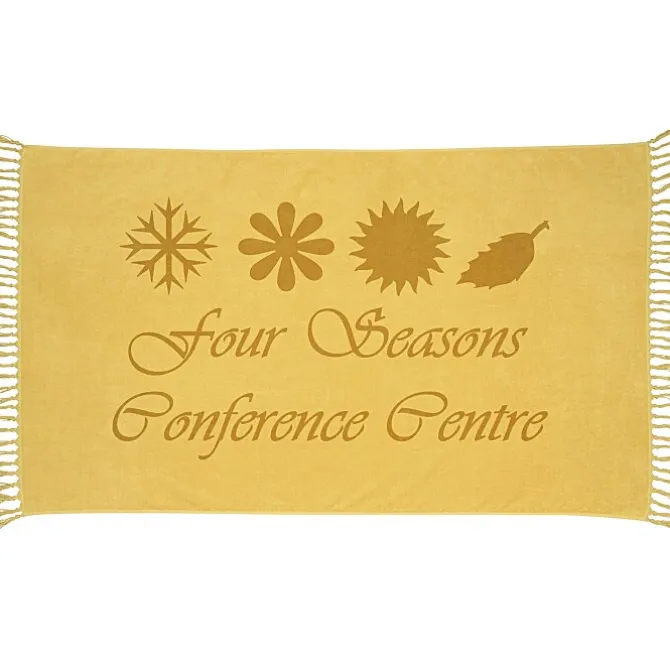Fringe Terry Velour Beach Towel - Colors