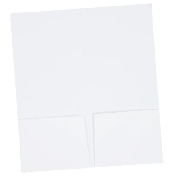 Full Color Paper Two-Pocket Mini Folder - 9 inches x 4 inches