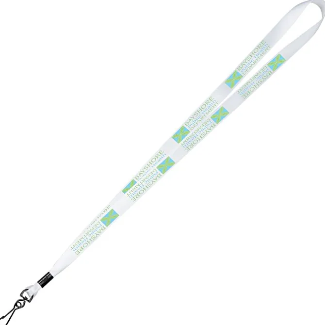 Full Color Ribbon Lanyard - 5/8 inches - 34 inches - Metal Swivel Snap Hook