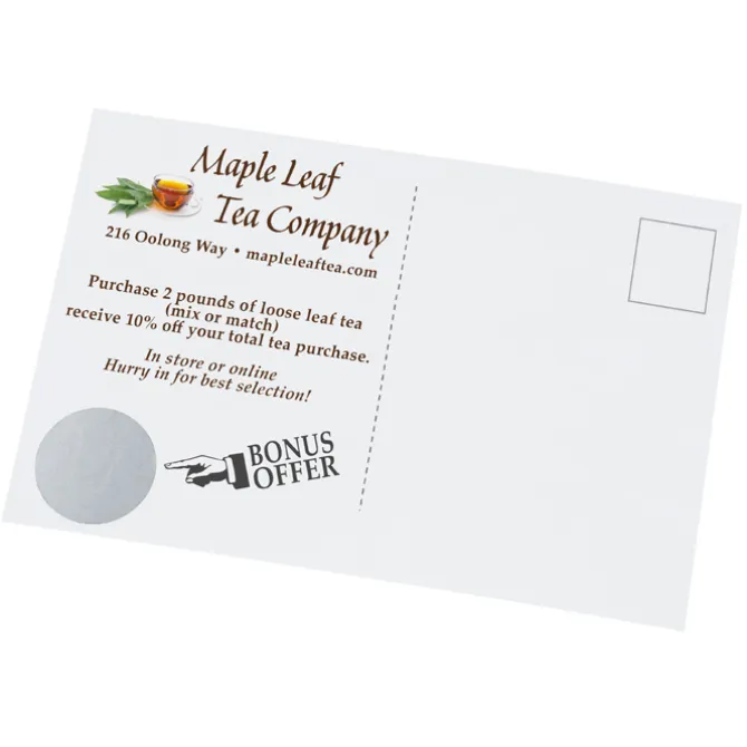 Full Color Scratch Off Postcard