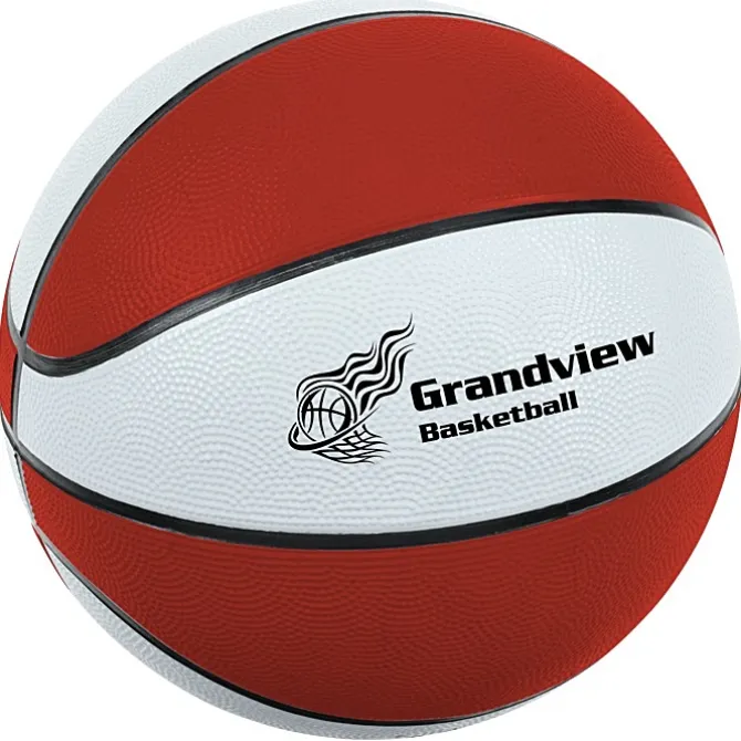 Full Size Rubber Basketball - Two Tone