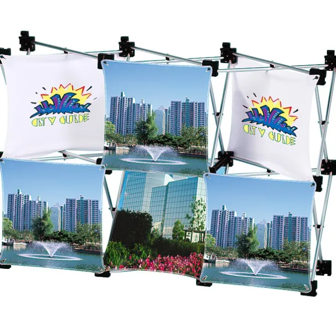 Geometric Junior Pop-Up Tabletop Display - 6-Panel