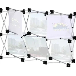 Geometric Junior Pop-Up Tabletop Display - 6-Panel