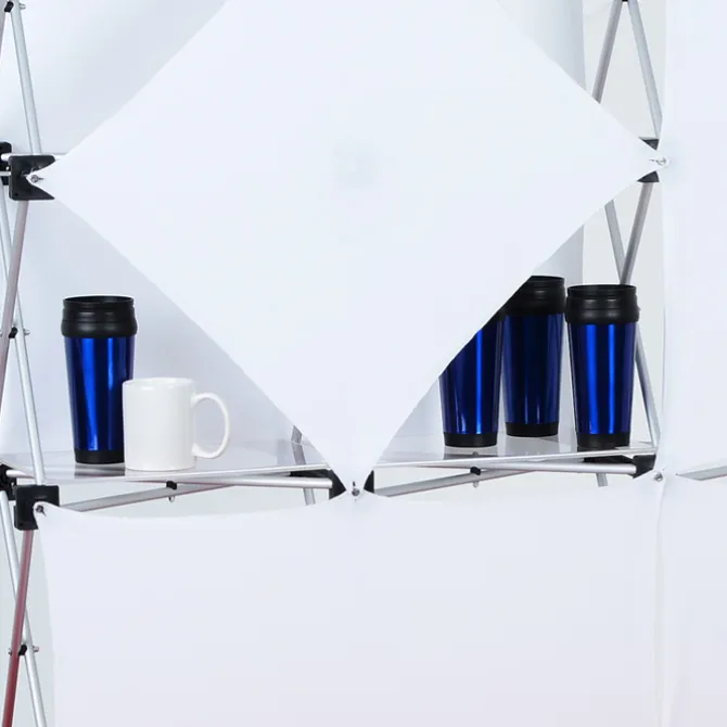 Geometric Junior Pop-Up Tabletop Display - 5-Panel Kit