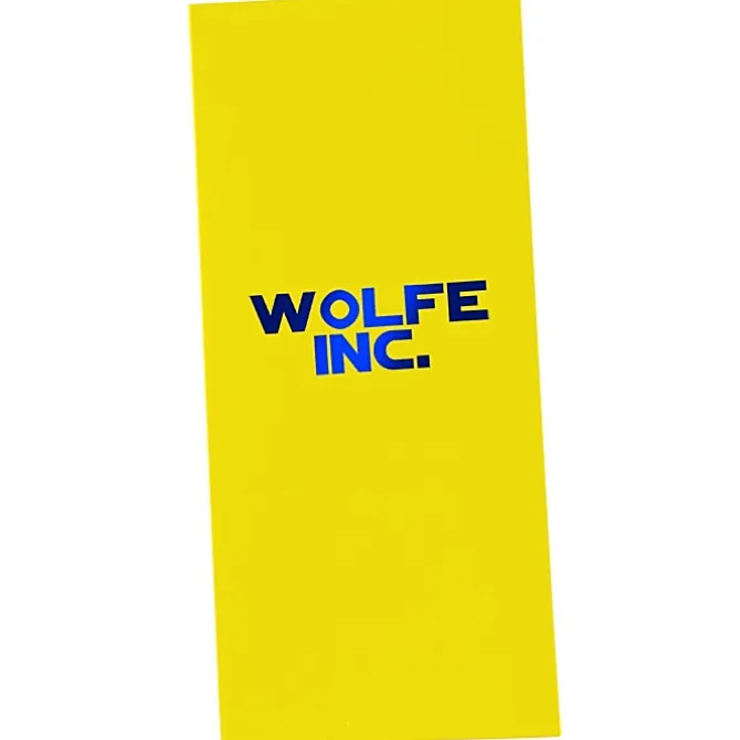 Gloss Paper Two-Pocket Mini Folder - 9 inches x 4 inches